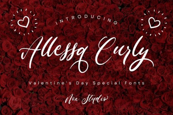 Allessa Curly: A Handwritten Typeface That Elevates Digital Marketing Visuals