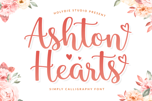 Ashton Hearts Font for Editorial Design