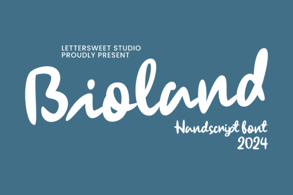 Bioland Font: Handwritten Charm for Makers