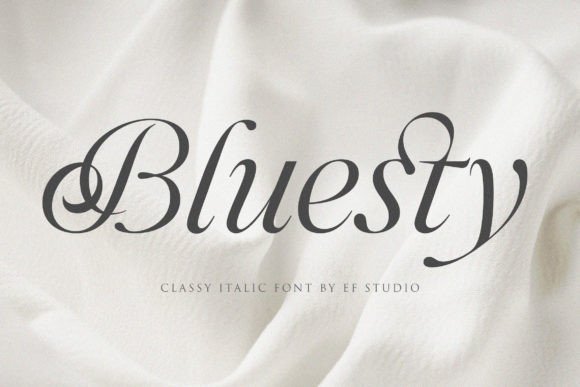 Bluesty Font: Elevating Editorial Layouts with Refined Script