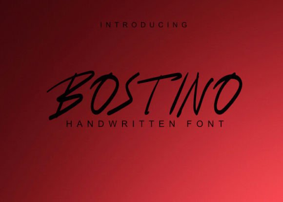 Bostino: A Handwritten Font for Modern Editorial Design