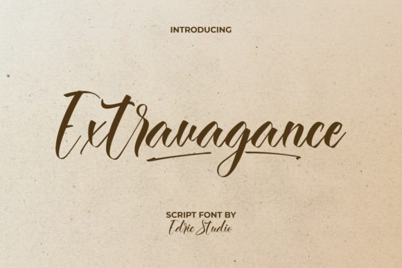 Extravagance Font: Elevating Web Design with Elegant Script Typography