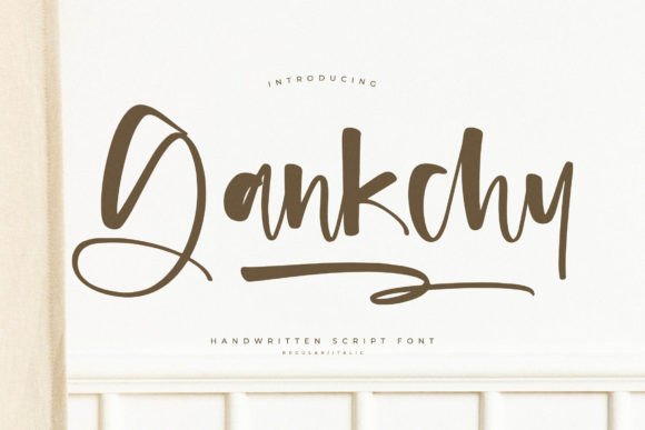 Gankchy: A Fresh Script Font for Modern Branding Projects