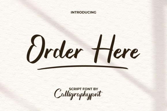 How Order Here Font Gave My Small Business a Fresh, Polished Look