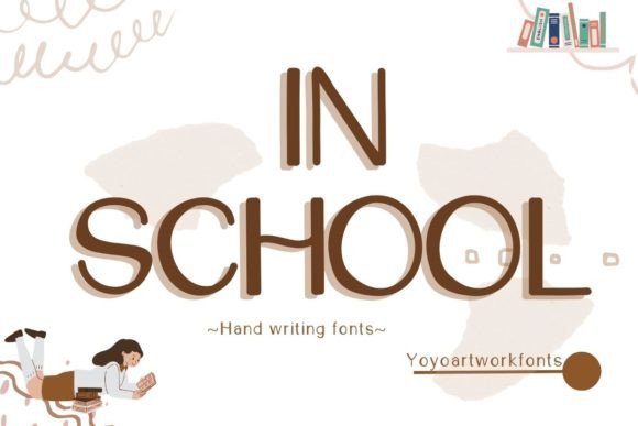 In School Font: Playful Typography for Handmade Goods
