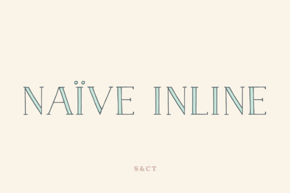 Naive Inline: A Charming Serif Handwritten Font for Web Designers