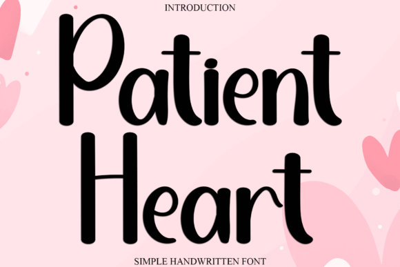 Patient Heart Font: Festive Typography for Editorial Design