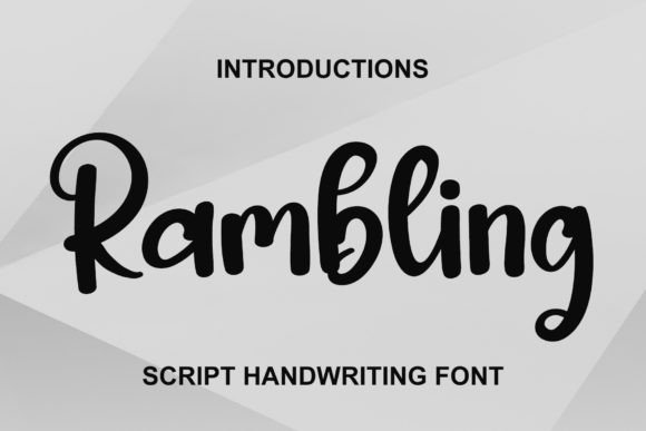 Rambling Font Review: A Designer’s Practical Take