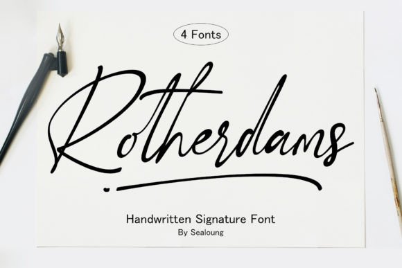 Rotherdams: Elevating Web Typography with a Handwritten Signature Font