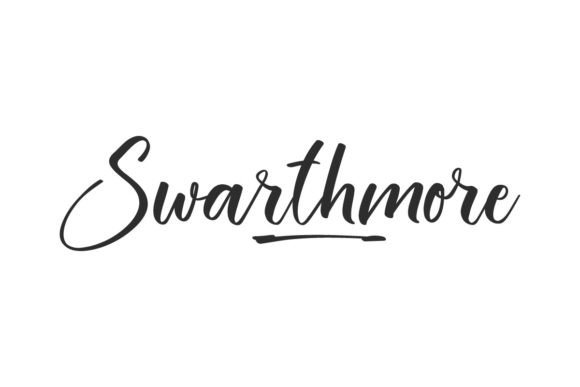 Swarthmore Font: Modern Script for Editorial Design