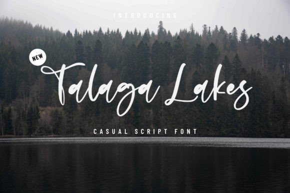 Talaga Lakes Font: Modern Script for Digital Design