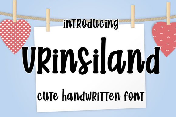 Vrinsiland: A Sweet Handwritten Font for Modern Branding Projects